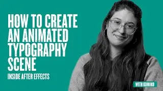 How to create an animated Typography Scene |  After Effects Typography