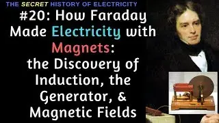 How Faraday Made Electricity with Magnets: Discovery of Induction, the Generator, & Magnetic Fields