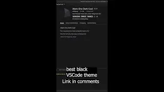 Best VSCode Black Theme