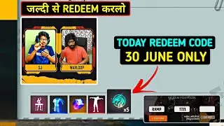 FREE FIRE REDEEM CODE TODAY 30 JUNE | FREE FIRE REDEEM CODE | FF REDEEM CODE TODAY