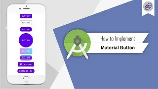 How to Implement Material Button in Android Studio | MaterialButton | Android Coding