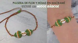 Como hacer PULSERA FÁCIL Y RÁPIDA con NUDO BÁSICO EN MACRAMÉ | PULSERA EN MACRAMÉ PARA PRINCIPIANTES