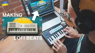 making lofi beats with a retro synth and dark piano plugin | support Ukraine