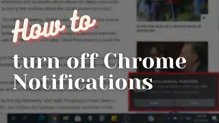 🛠️ How to Turn off notifications in Chrome🖥️
