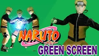 Naruto uzumaki action Greenscreen