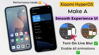 Turn On HyperOS Control Centre & All Cool Animations ✅  | Xiaomi HyperOS Turn On Animation & Blur 😱