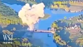 Ukraine Blows Up Second Bridge in Russia’s Kursk | WSJ News