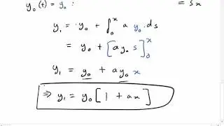 Method of Successive Approximations Example