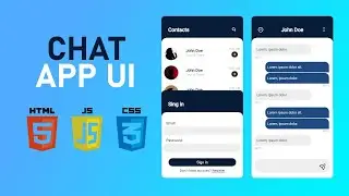 Chat APP UI  using HTML, CSS and JavaScript