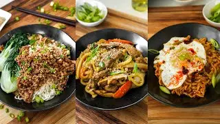Quick & Easy Asian Noodle Recipes | Under 20 Minutes Part 1