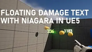 Floating Damage & Healing Text Using Niagara In Unreal Engine 5