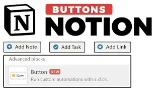 Ultimate Notion Buttons Guide for 2023 | Notion Update 🆕✨