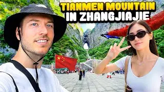 Zhangjiajie Has The Most BEAUTIFUL Mountain In China! (Tianmen Mountain w/ WaterLynn & CookSux)