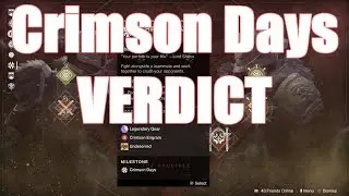 Destiny 2: Crimson Days Valentines Event  FINAL VERDICT!