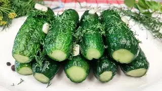 Вот так надо готовить🥒 Малосольные ОГУРЦЫ! Самые вкусные Хрустящие огурчики | Быстрый рецепт