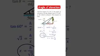 Angle of Elevation Word Problem with Trigonometry 