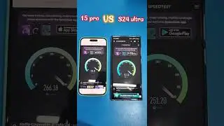 15 pro VS S24 ultra Jio 5G speed test 😱😱