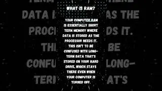 What Is Ram? #ram #ramfullform #whatisram #technosolution