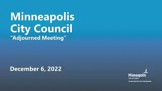 December 6, 2022 City Council