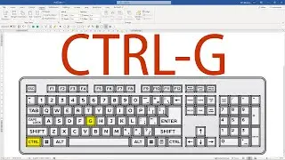 Every MS WORD Keyboard Shortcut Ever: CTRL-G