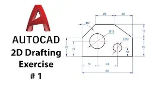 AutoCAD 2D Drafting Exercise # 1- Basic to Advance in Hindi