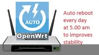 Auto reboot OpenWrt router every day to increase stability