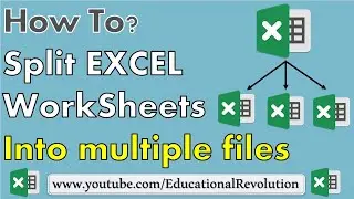 How to Split Excel sheets into multiple Workbook | Split Each Excel Sheet Into a Separate File