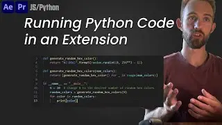 Running Python Code in an Extension