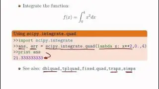 SciPy - Scientific Toolkit