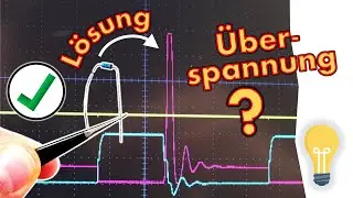 Achtung ÜBERSPANNUNG: Ausschalten von Induktivitäten, Erklärung Freilaufdiode | Elektronik #11