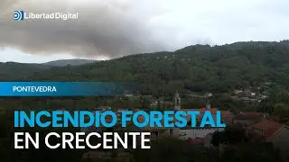 Incertidumbre y angustia por el incendio forestal en Crecente