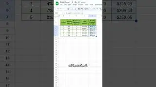 How to calculate monthly payments in Google Sheets. 