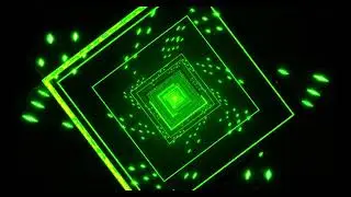 green fantasy disco tunnel, Motion Graphics, Animated Background, Copyright Free