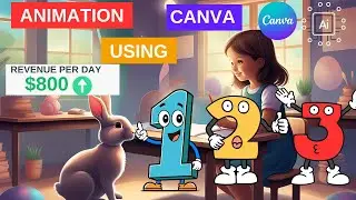 How to Create Kids Learning Video with AI| Canva Animation Tutorial| AI Animation| Generate AI Video