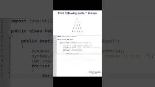 To print pyramid pattern in Java