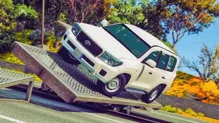 محاكي الحوادث - تجارب انقلاب السيارات 🔄🔥 Car rollover test beamNG drive