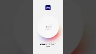 Create Minimal Neomorphic Color Motion Graphics in After Effects