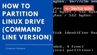 How to partition Linux drive (command line version)