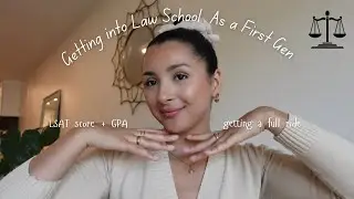 Getting Into Law School as a First Gen With Lower Stats | scholarships + application journey