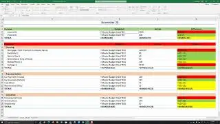 Excel In Class Budget Lab - Creating a Personal Budget in Excel - Part 2