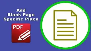 How to insert empty pages to specific locations in a PDF file in PDF-XChange Editor