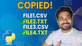 Copy Selective Files using Python | Shutil Module