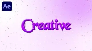 Creative Text Animation In Adobe After Effects - After Effects Tutorial - No Plugins.