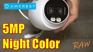 Amcrest Night Color Turret 5MP Camera | RAW Unboxing