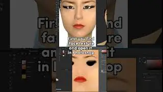 Mini Tutorial on adding makeup for Clo3d avatars #clo3dtutorial #makeuptutorial #avatar