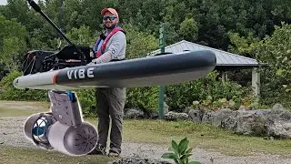 i motorized my inflatable kayak and went on 5 miles trip! fish catches