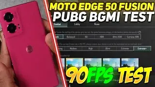 MOTO EDGE 50 FUSION BGMI 90 FPS TEST ❄️ | MOTO EDGE 50 FUSION PUBG 90 FPS TEST