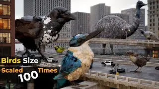 If Birds Size Increased to 100 Times | Imaginary Birds Size Comparison