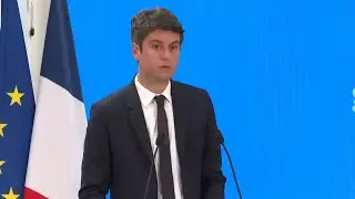 French PM Attal holds newser to present his partys programme