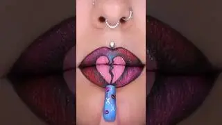 Broken Heart 💔 lip art👄